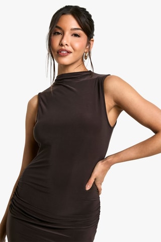 Abito a tubino - Marrone scuro