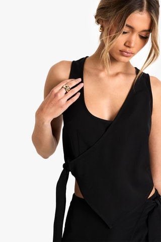 Top a portafoglio - Nero