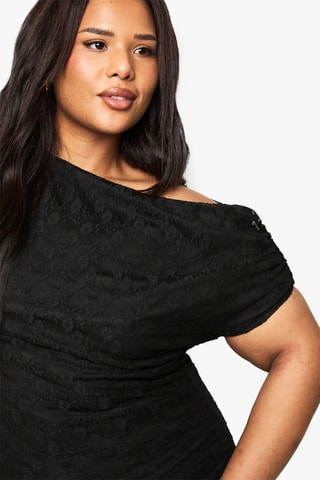 Kanten Top - Zwart