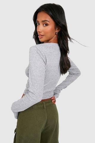 Top - Gemêleerd Lichtgrijs