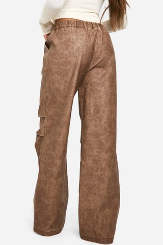 Pantaloni taglio ampio - Marrone chiaro