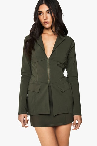 Gonna taglio dritto - Verde scuro