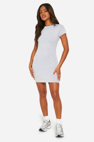 Abito t-shirt - Grigio melange