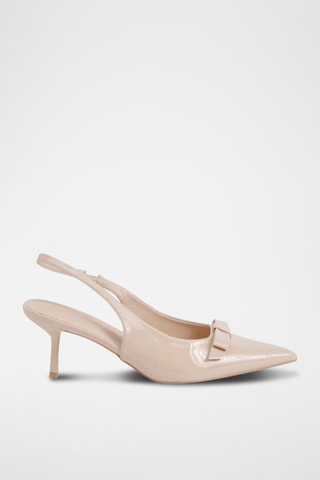 Décolleté in vernice - Nude