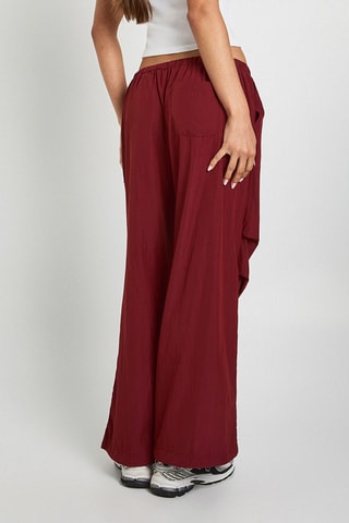 Pantaloni wide legs - Bordeaux