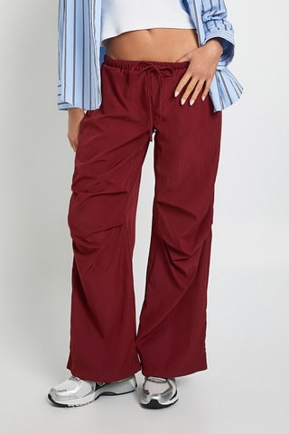 Pantaloni wide legs - Bordeaux