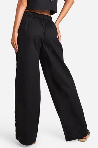 Pantaloni wide legs - Nero