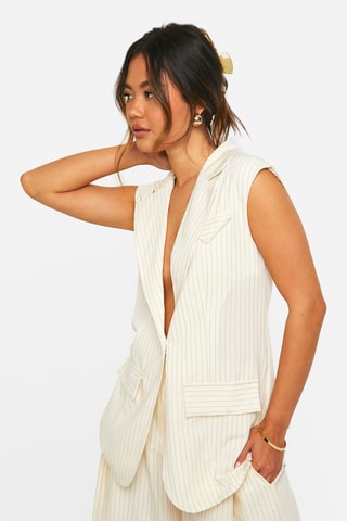 Giacca senza maniche - Beige