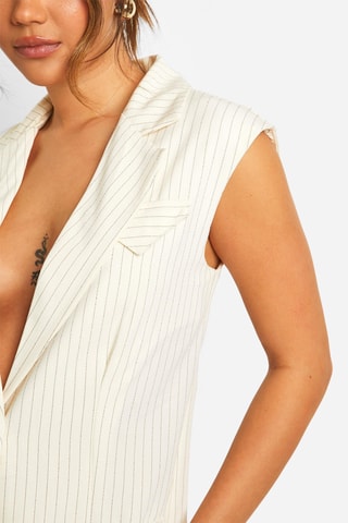 Giacca senza maniche - Beige