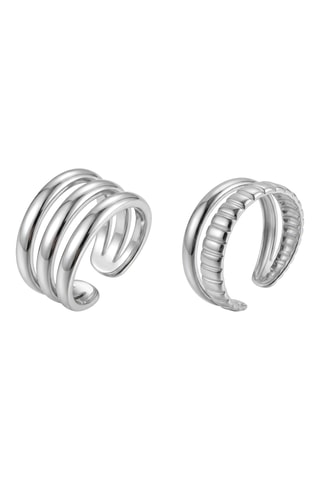 2 Ringen - Zilverkleurig