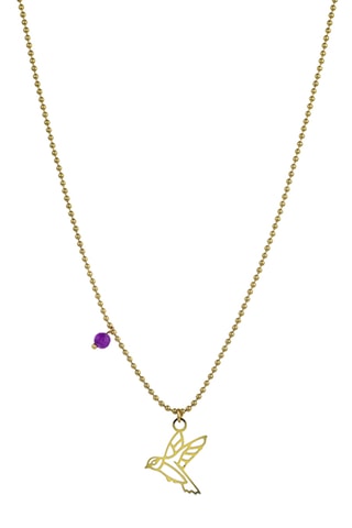 Ketting Valeria - Roestvrij Staal & Kristal