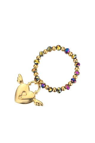 Ring Goudkleurig en Multicolor - Marc Malone