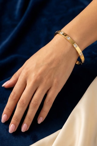 Open Armband - Doublé Geelgoud