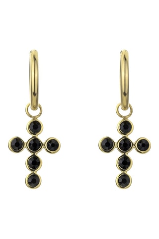 Creolen - Goudkleurig en Zwart- Marc Malone