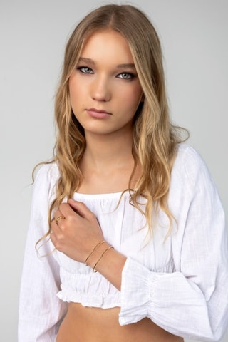 Open Armband - Doublé Geelgoud