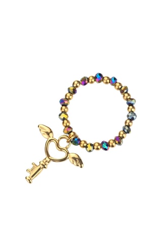 Ring - Goudkleurig en Multicolor - Marc Malone