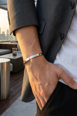 Open Armband - Zilverkleurig