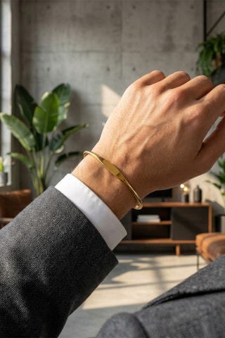 Open Armband - Doublé Geelgoud