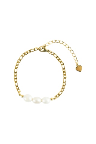 Armband - Doublé Geelgoud en Cultivéparels