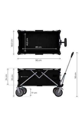 Chariot de transport pliable Rollster - Noir - Jusqu'à 100 kg