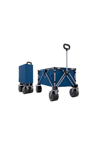 Chariot de transport pliable Rollster - Bleu - Jusqu'à 100 kg