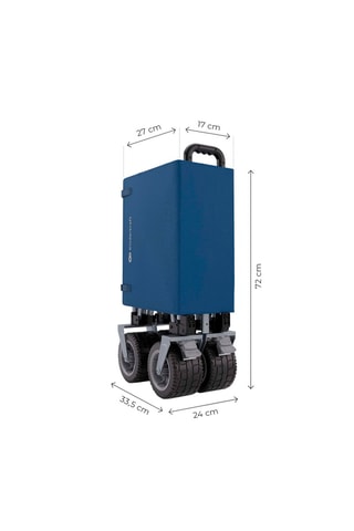 Chariot de transport pliable Rollster - Bleu - Jusqu'à 100 kg