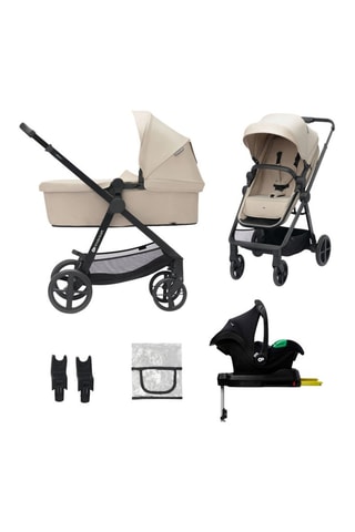 Poussette 4-en-1 Newly - Gris foncé - Dès la naissance - Jusqu'à 22 kg