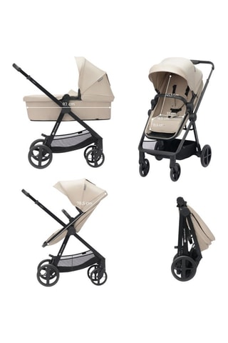 Poussette 4-en-1 Newly - Gris foncé - Dès la naissance - Jusqu'à 22 kg