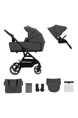 Poussette 2 en 1 Yoxi - Dès la naissance - Jusqu'à 22 kg - Gris