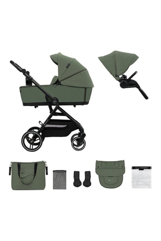 Poussette 2 en 1 Yoxi - Dès la naissance - Jusqu'à 22 kg - Vert