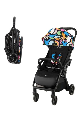 Poussette pliable Apino - Dès la naissance - Jusqu'à 22 kg - Noir