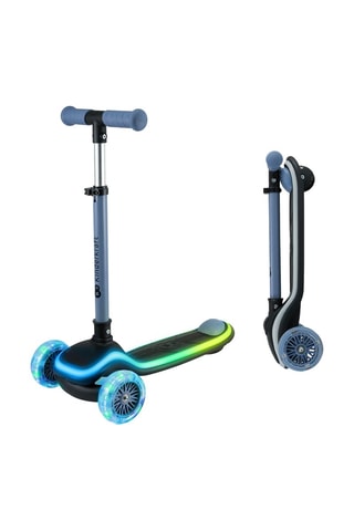 Trottinette à 3 roues Led Raket - Bleu - Dès 2 ans - Jusqu'à 50 kg