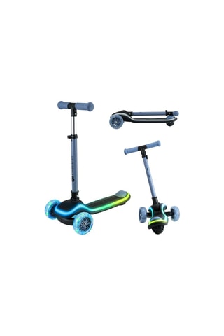 Trottinette à 3 roues Led Raket - Bleu - Dès 2 ans - Jusqu'à 50 kg