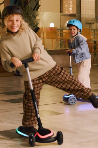 Trottinette à 3 roues Led Raket - Bleu - Dès 2 ans - Jusqu'à 50 kg