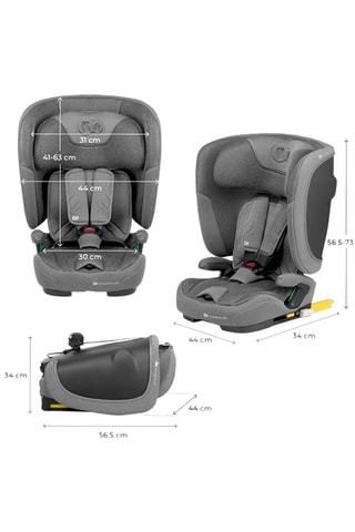 Siège-auto FIX2GO - De 15 mois à 12 ans - Gris