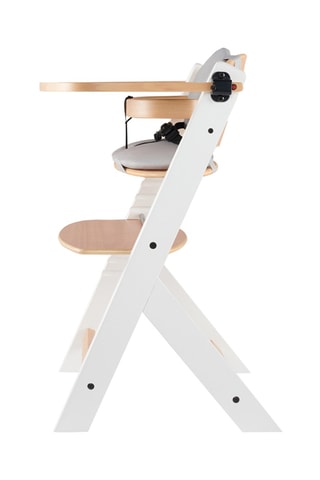 Chaise haute en hêtre ENOCK et coussin - Dès 6 mois - Jusqu'à 35 kg