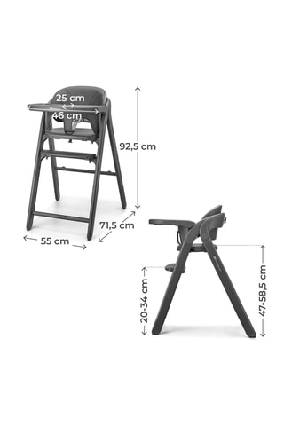 Chaise haute 3 en 1 Tino - A partir de 6 mois - Jusqu'à 11 kg - Gris