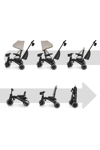 Tricycle Jazz 3 - Dès 9 mois - Beige et noir