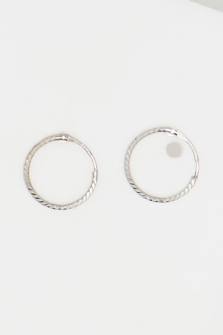 Créoles Twistées - Or blanc