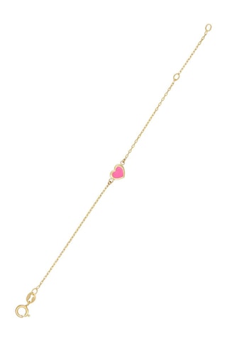 Bracelet Cœur Rosé - Or jaune
