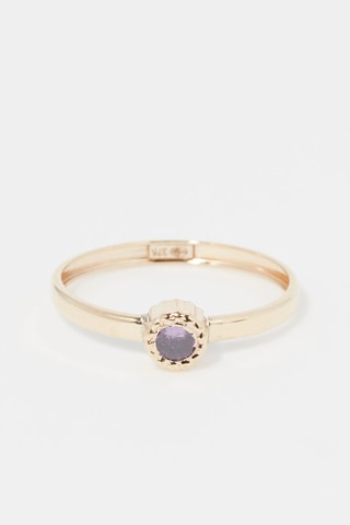 Ring Mayena Violet  Geelgoud