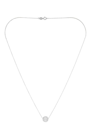 Collier Bulle de Crystal - Or blanc