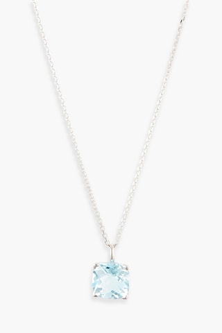 Pendentif Topaze Unique - Or blanc et topaze