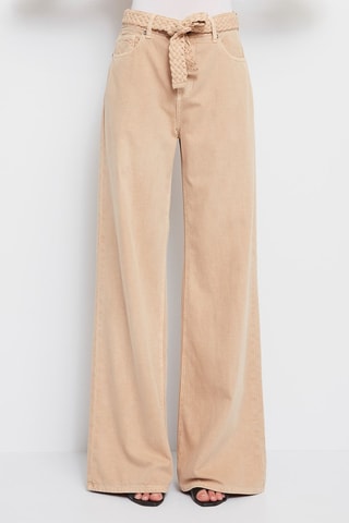Broek Wide Legs 
Beige