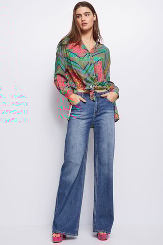 Calças de ganga 
Azul