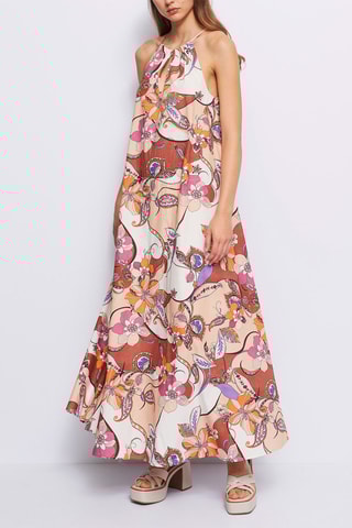 Vestido comprido 
Castanho