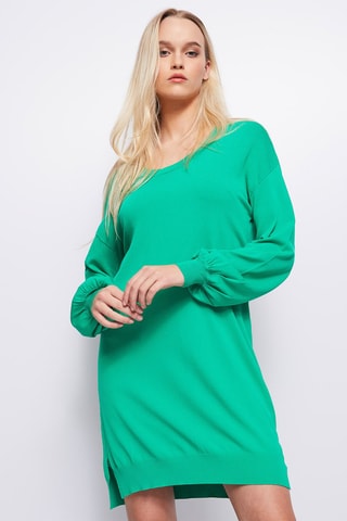 Vestido-camisola 
Verde