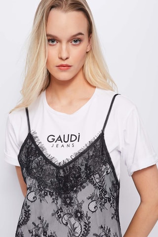 Vestido midi 
Preto e branco