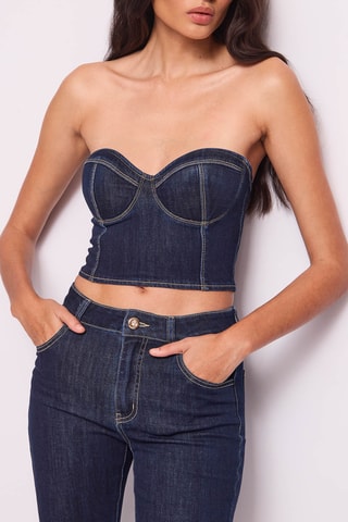 Top-caicai de ganga - Azul-marinho