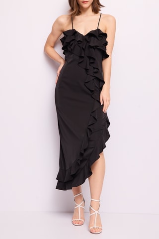 Vestido midi- Preto